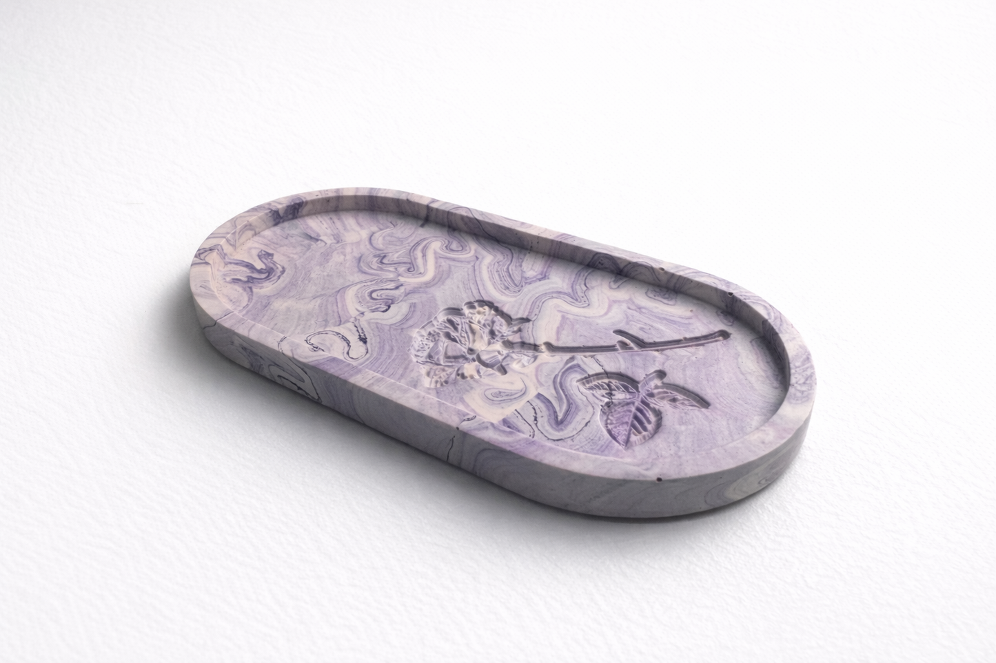 Vide poches oval rose