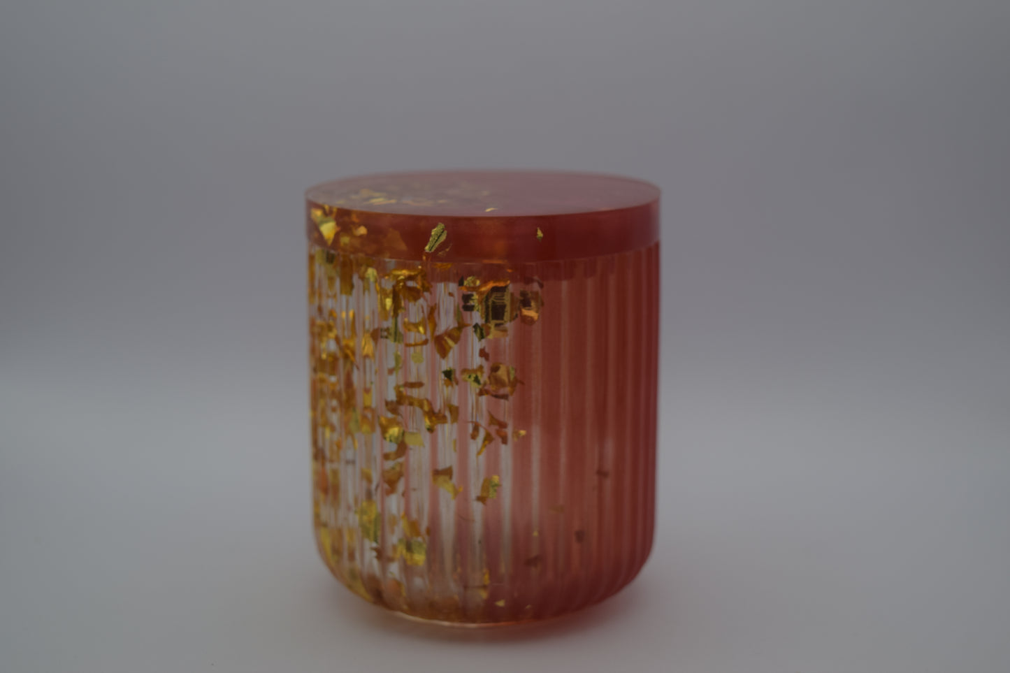 Boite striée ronde