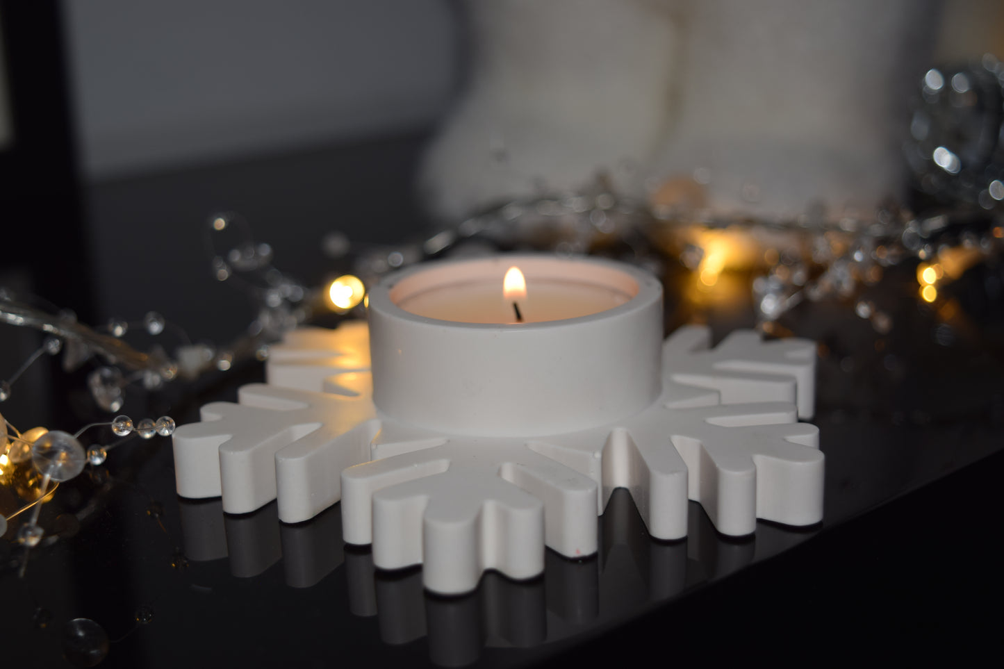 Bougeoirs flocons de neige