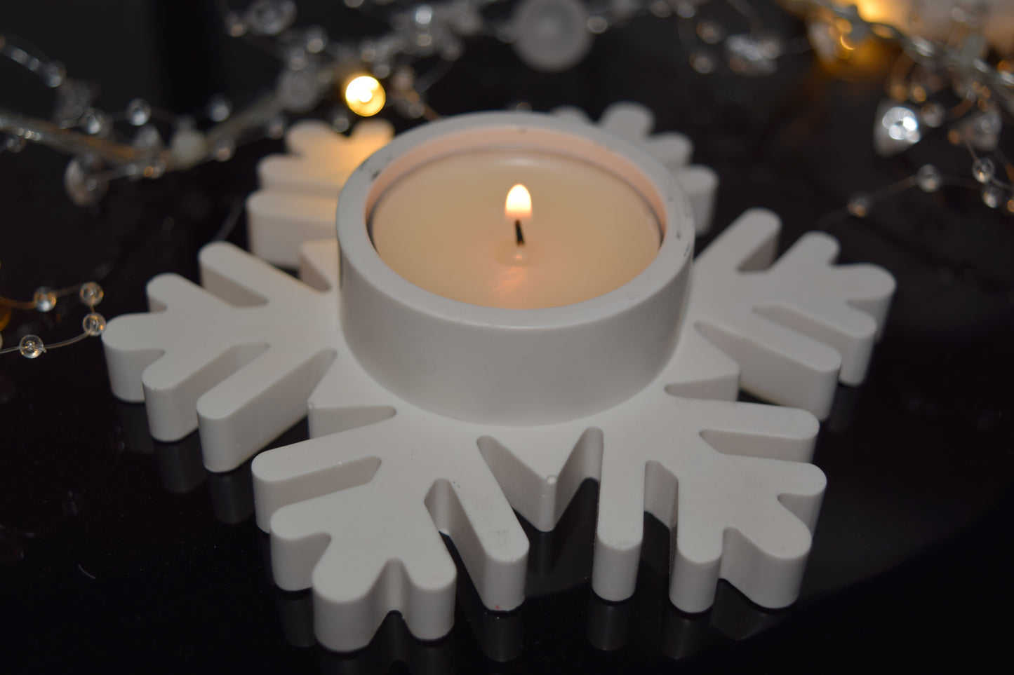 Bougeoirs flocons de neige
