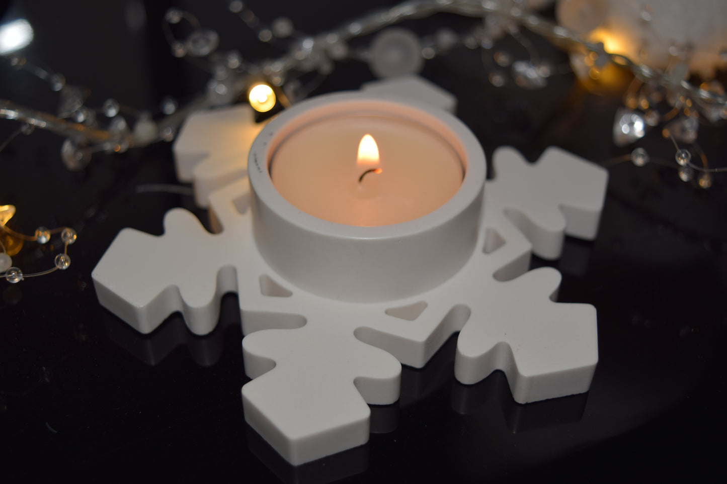 Bougeoirs flocons de neige