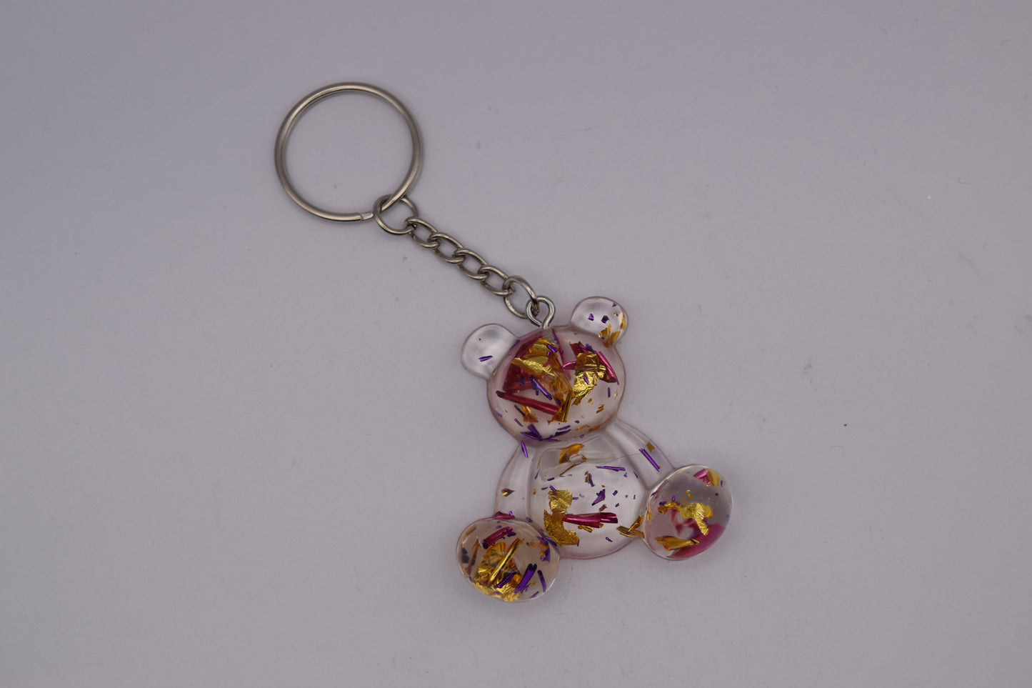 Porte-clés oursons violets