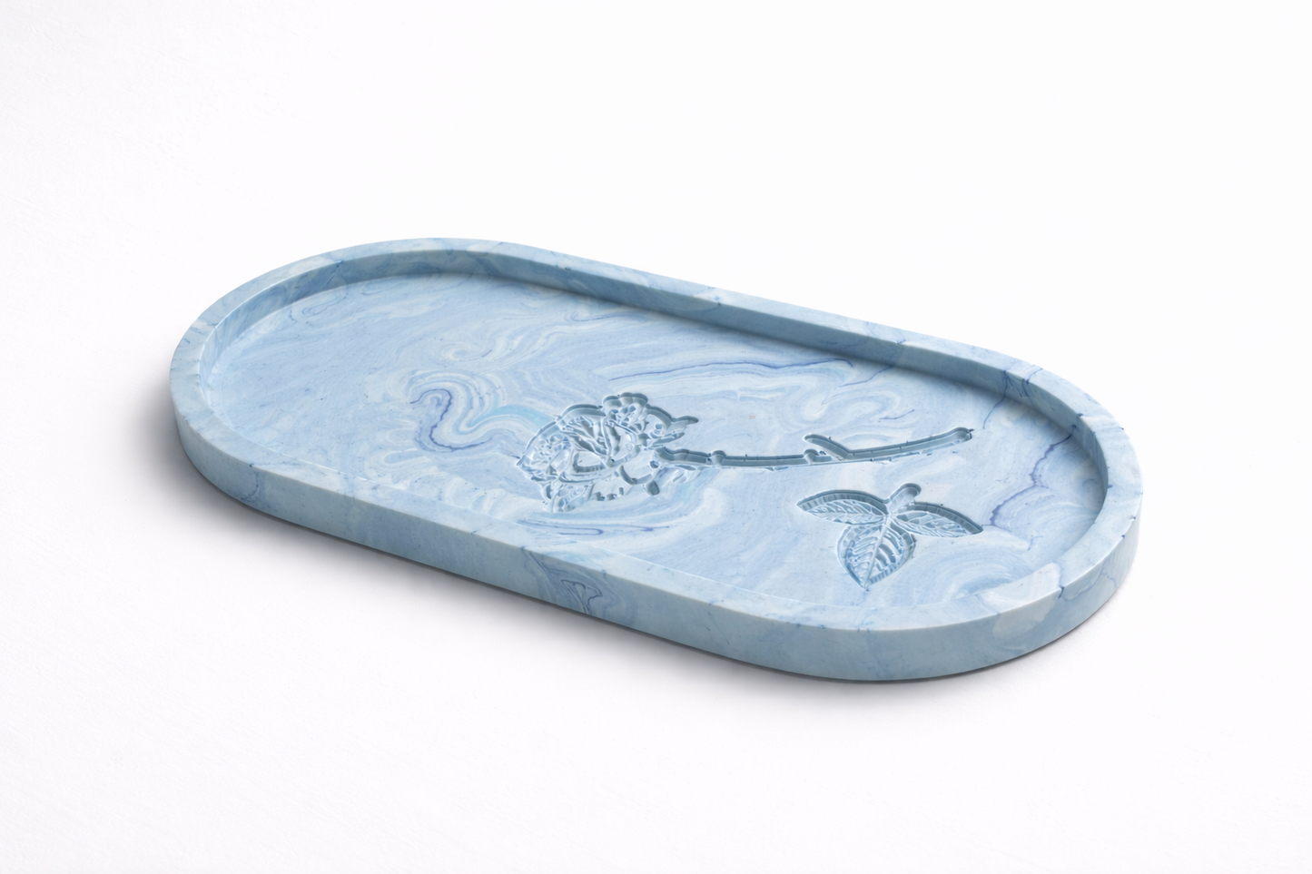 Vide poches oval rose