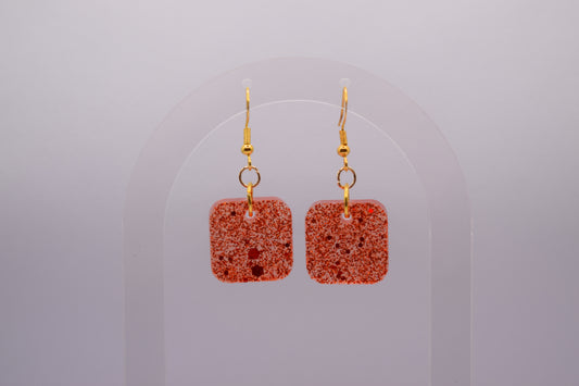 Boucles d'oreilles carrées