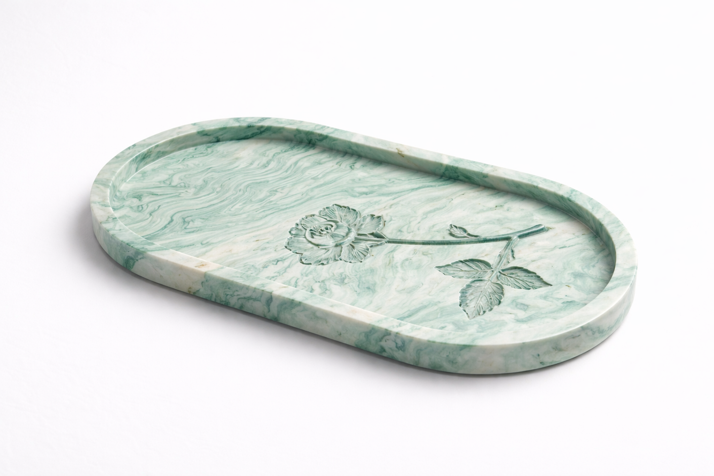 Vide poches oval rose