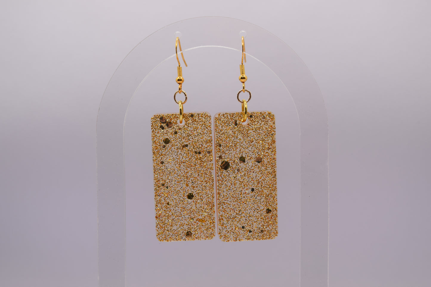 Boucles d'oreilles rectangulaires