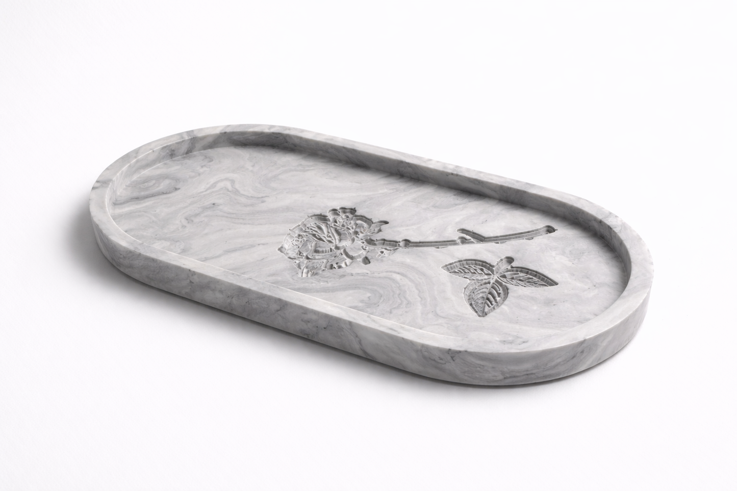 Vide poches oval rose