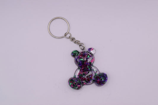 Porte-clés oursons violets